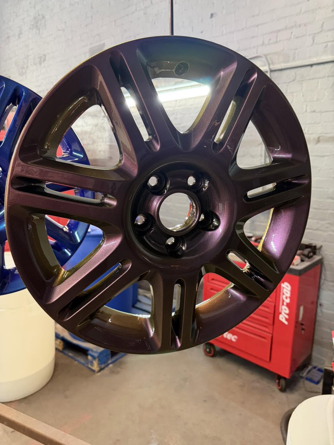 Before - Alloy wheel repair before and after in Glasgow